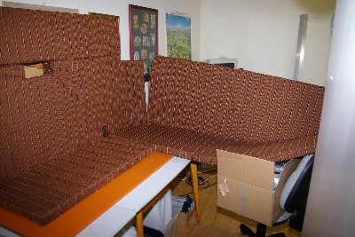Polsterelemente für ein selbstausgebautes Wohnmobli in der Nähwerkstatt - Nähservice Aurach